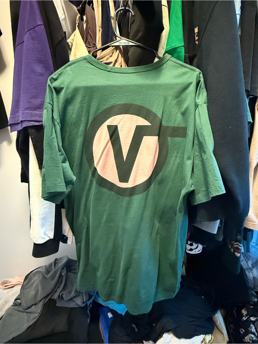 Vans Green Crew Neck Logo T-Shirt - Picture 2 of 3